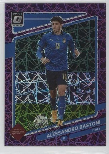 2021-22 Donruss Road to Qatar Optic Purple Velocity Prizm /99 Alessandro Bastoni