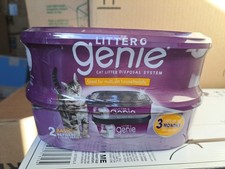 Litter Genie Standard Refill Cat Litter Box - Pack of 2 New Sealed. Pets Cats