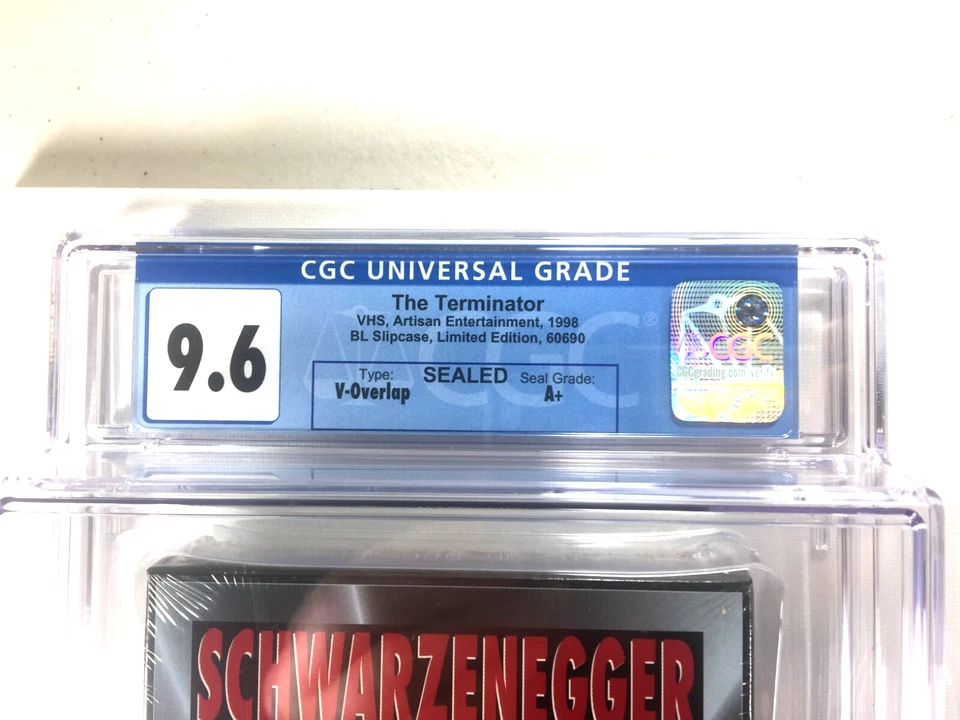 The Terminator 1&2 Limited Edition VHS 1997 ARTISIAN CGC Grade 9.6 & 9.4 A+ SEAL - Image 2 of 4