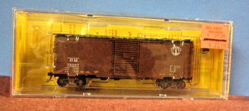 Coche de caja HO Kadee Boston & Maine, acoplador a escala. #4807 Nuevo en caja. C-10 RTR | Condition: New