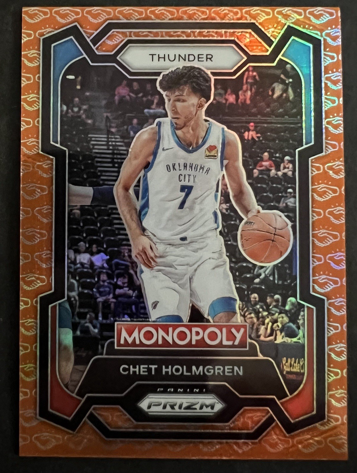 Chet Holmgren Orange Handshake 2023-24 Panini Prizm Monopoly #62 SP
