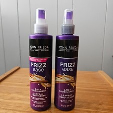 John Frieda Frizz Ease Daily Nourishment Leave-In Conditioner 2 Bottles 8oz Each