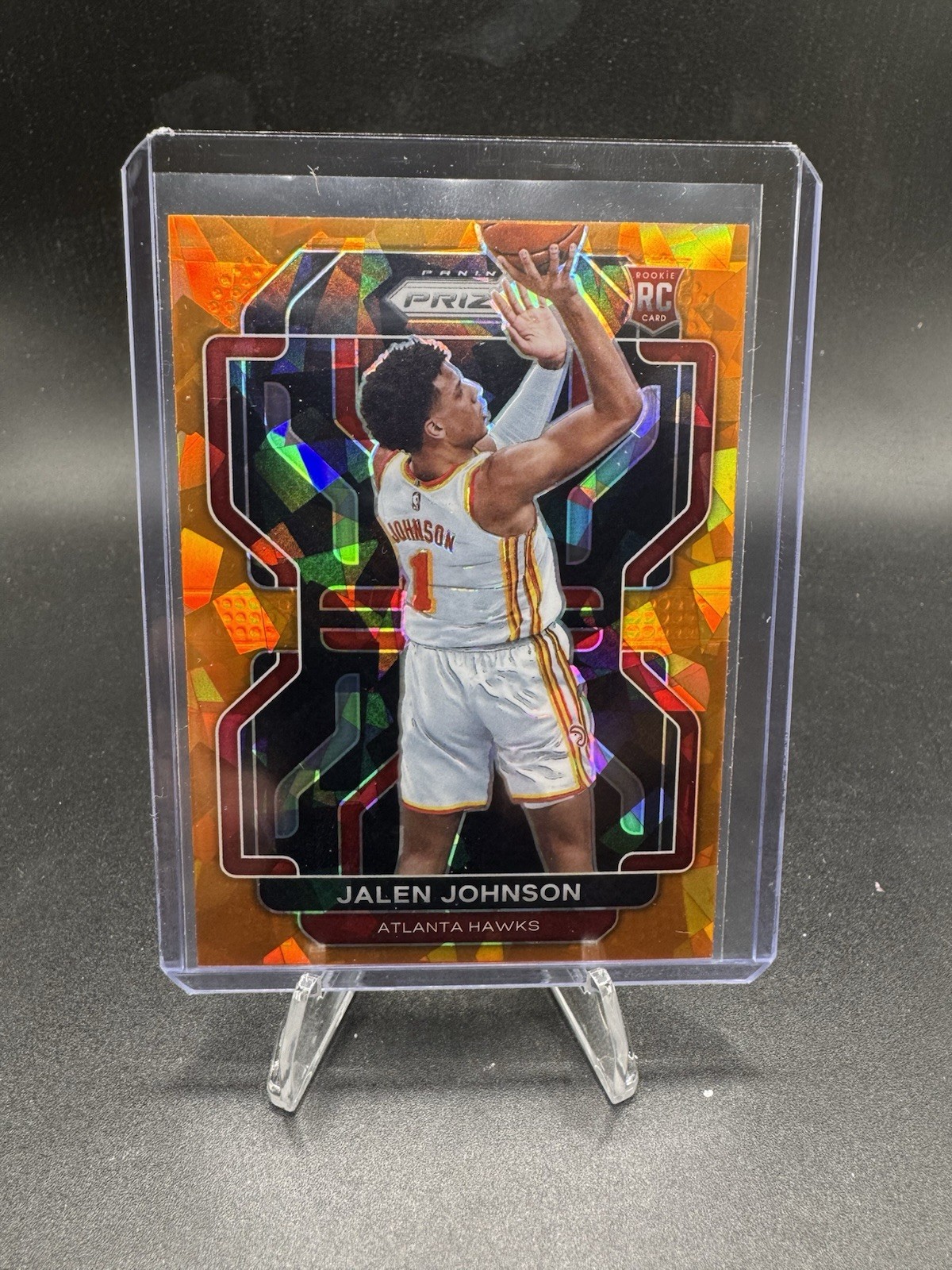 2021-22 Panini Prizm - Jalen Johnson #305 Orange Ice Prizm (RC)