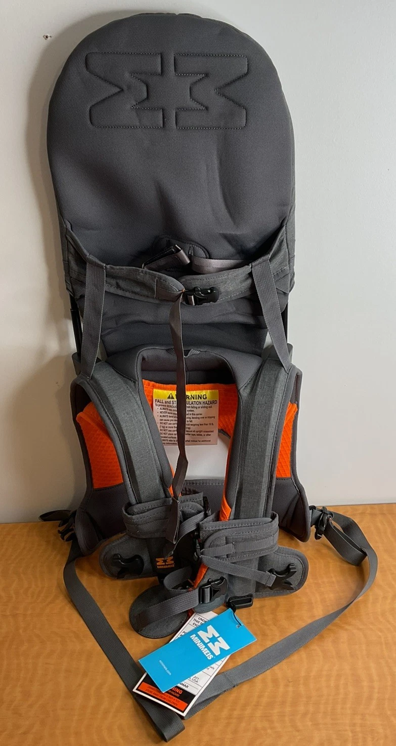 Minimeis G4 Foldable Baby/Child/Toddler Shoulder Carrier Grey/Orange