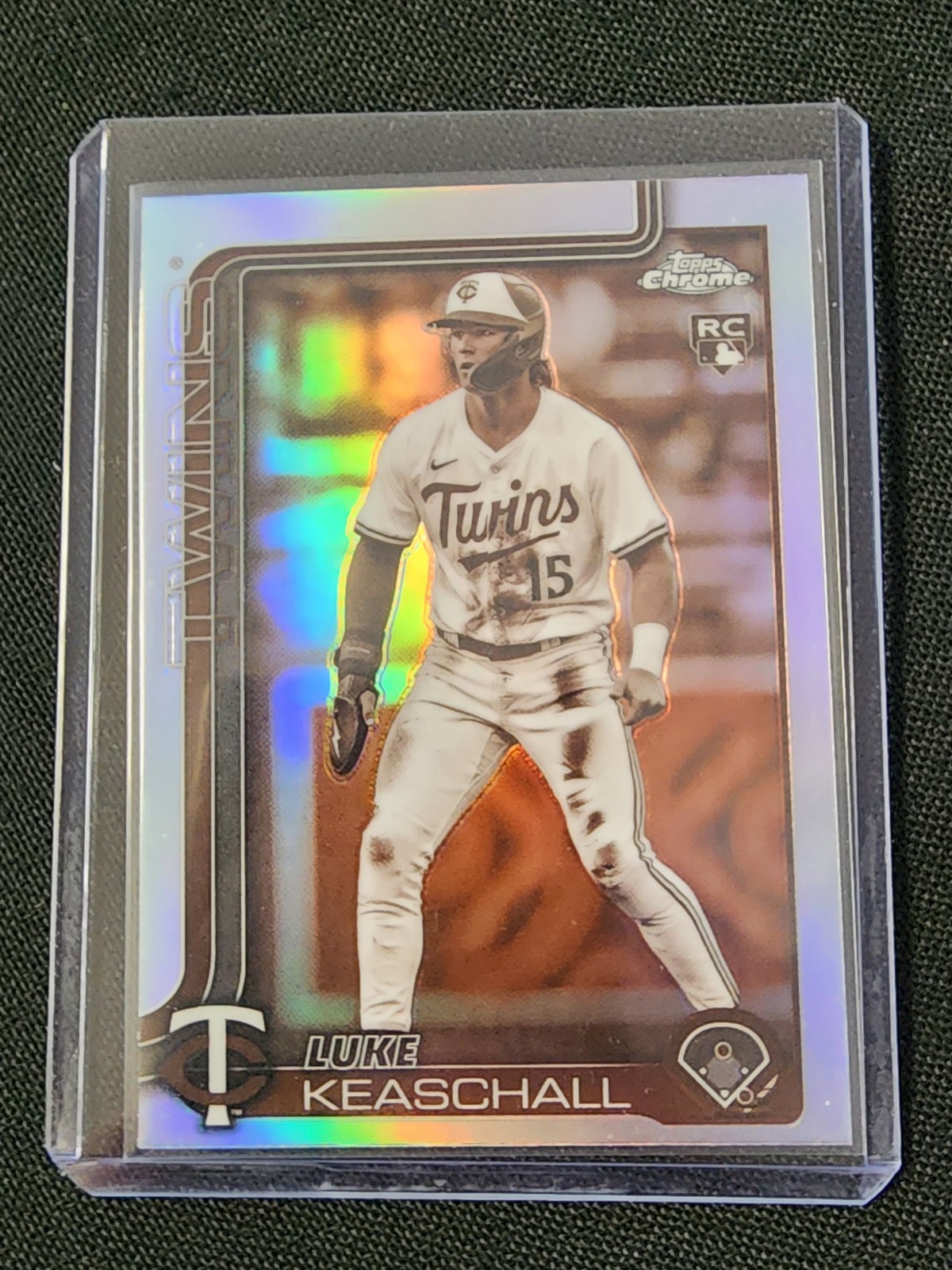 Luke Keaschall RC 2025 Topps Chrome Update Series #USC106 Sepia SP Twins