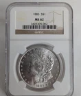 NGC Certified 1885-P MS 62 Morgan Silver Dollar Original Mint Luster