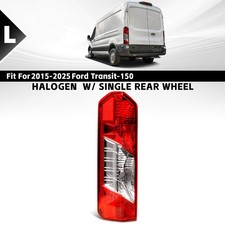 Halogen Tail Light For 2015-2025 Ford Transit-150 With Bulb Driver Left Side