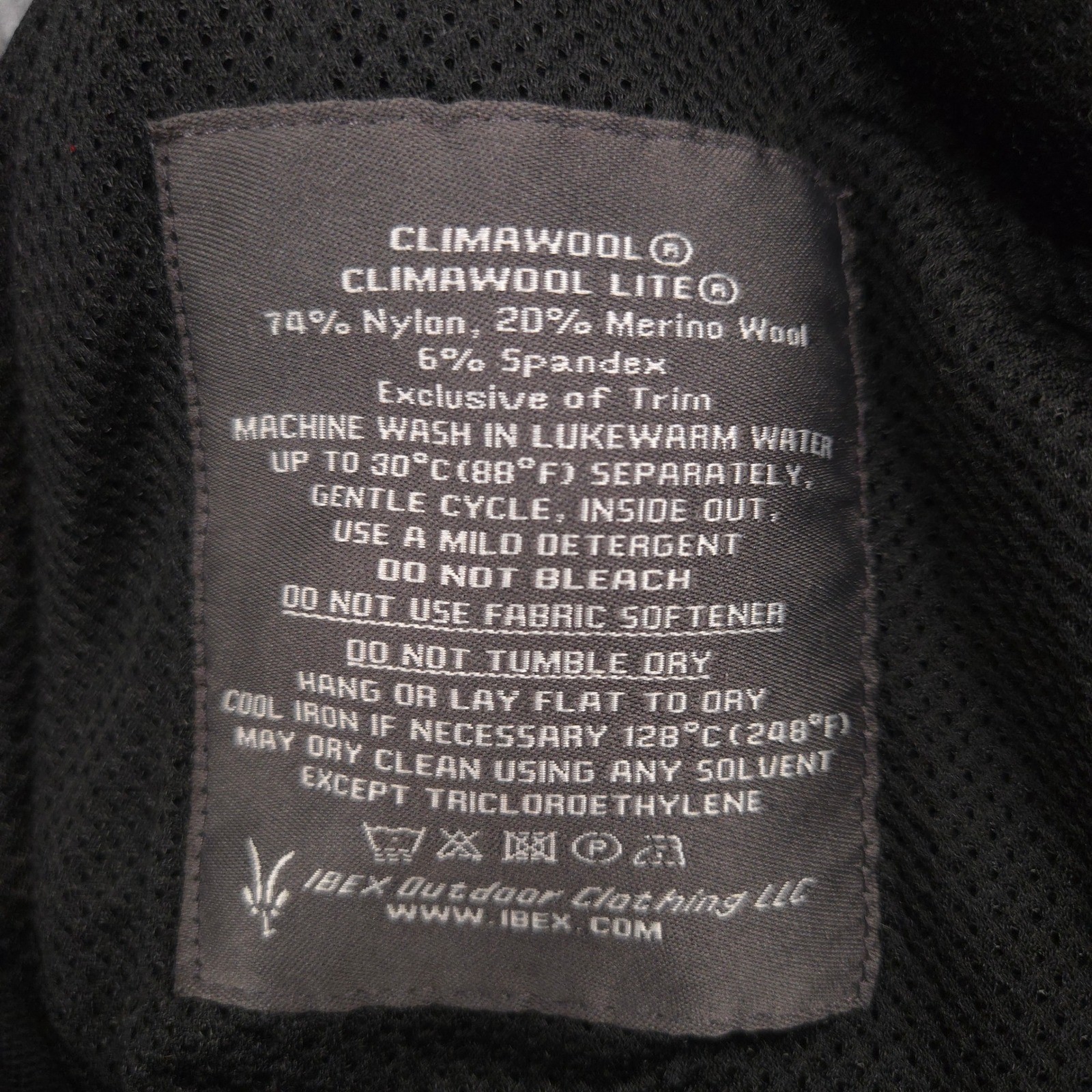 Ibex Pants Mens 34X34 Black Climawool Lite Softshell Outdoor Performance Hiking