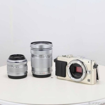Olympus PEN Lite E-PL6 Silver Digital Camera + 14-42mm, 40-150mm Double Lens Kit
