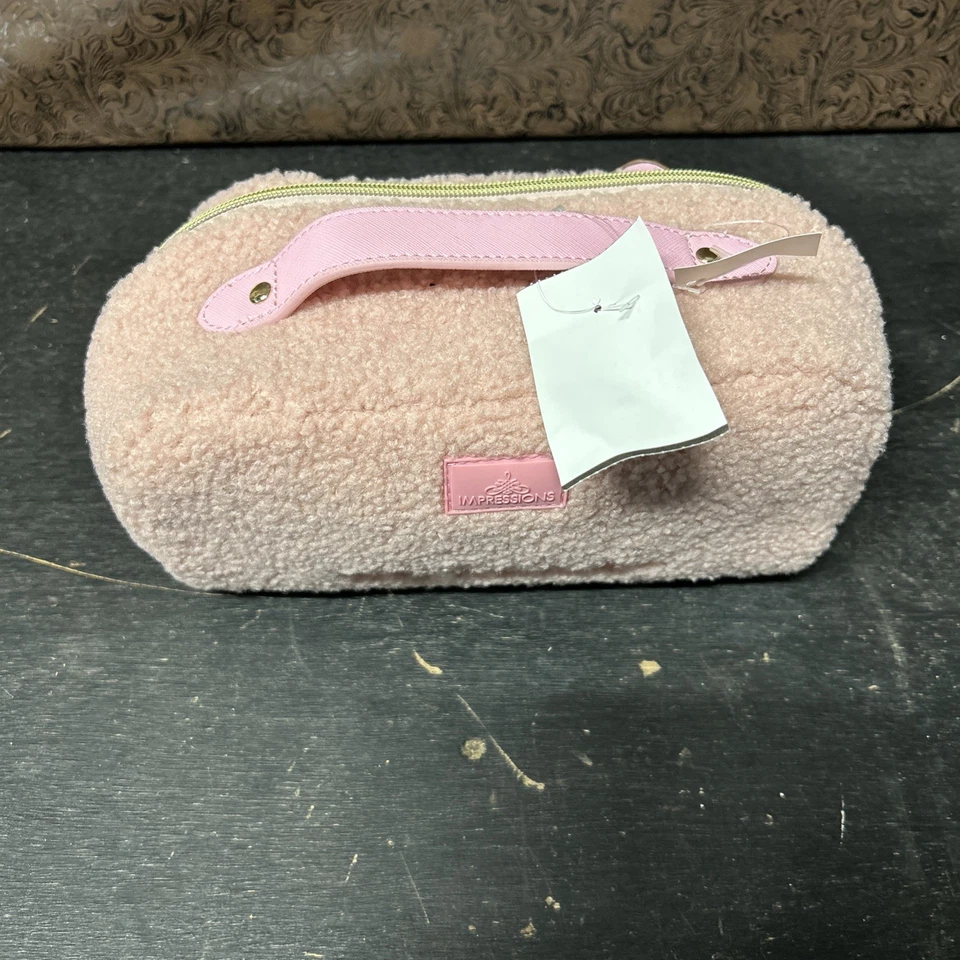 Impressions Vanity My Melody Unfold Travel Makeup Bag with Faux Sherpa Texture - Image 3 of 4