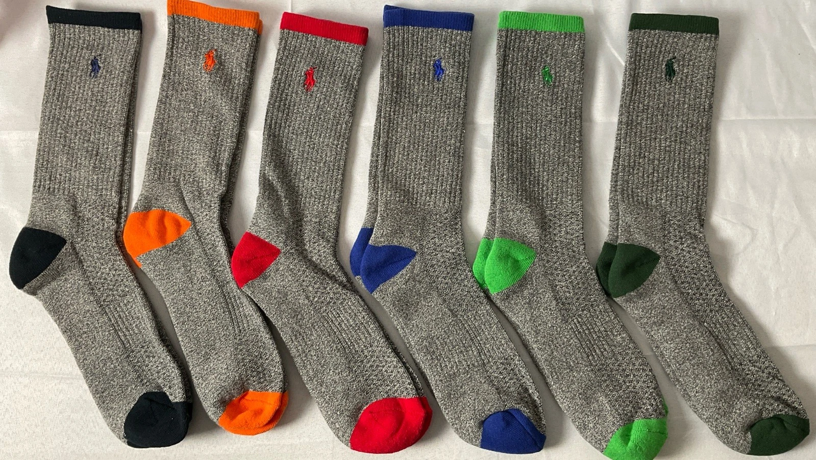 POLO RALPH LAUREN 6 Pair Technical Sport Socks (crew)