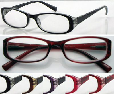 Klassische ovale Lesebrille Federscharniere Farbverlauf Gestell Design L356
