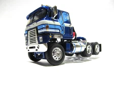 DCP FIRST GEAR 1/64 SCALE INTERNATIONAL TRANSTAR CABOVER BLUE, LITE BLUE &WHITE