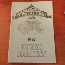 Souvenir Programme Bleadon Steam Country Fayre 1987
