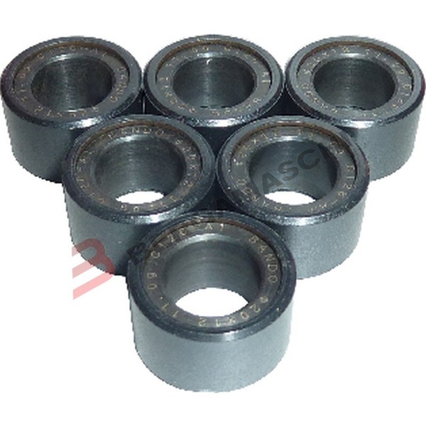 Kit 6 Rollen Variomatik Scooter FÜR 20X12 11G Yamaha 125 Cygnus R 99>03-image