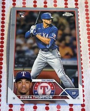 Bubba Thompson Rookie RC 2023 Topps Chrome Base #58 Texas Rangers