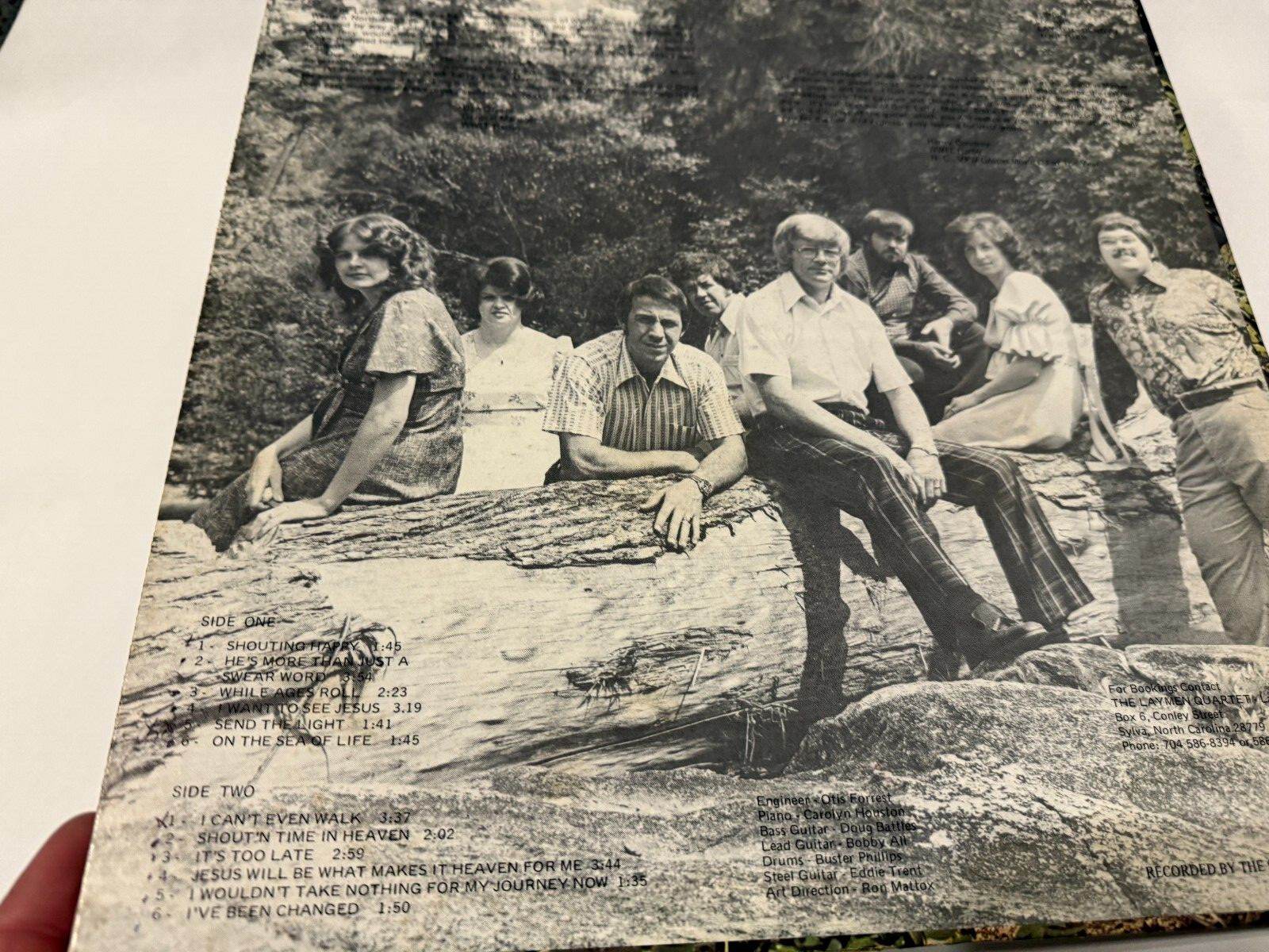 Sylva NC The Laymen Quartet Gospel Christian Vinyl LP Record with the dendys