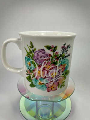 Muggin' Out Fred Brand Coffee Mug- I Might be High-Floral 14oz Tea Cup New C3