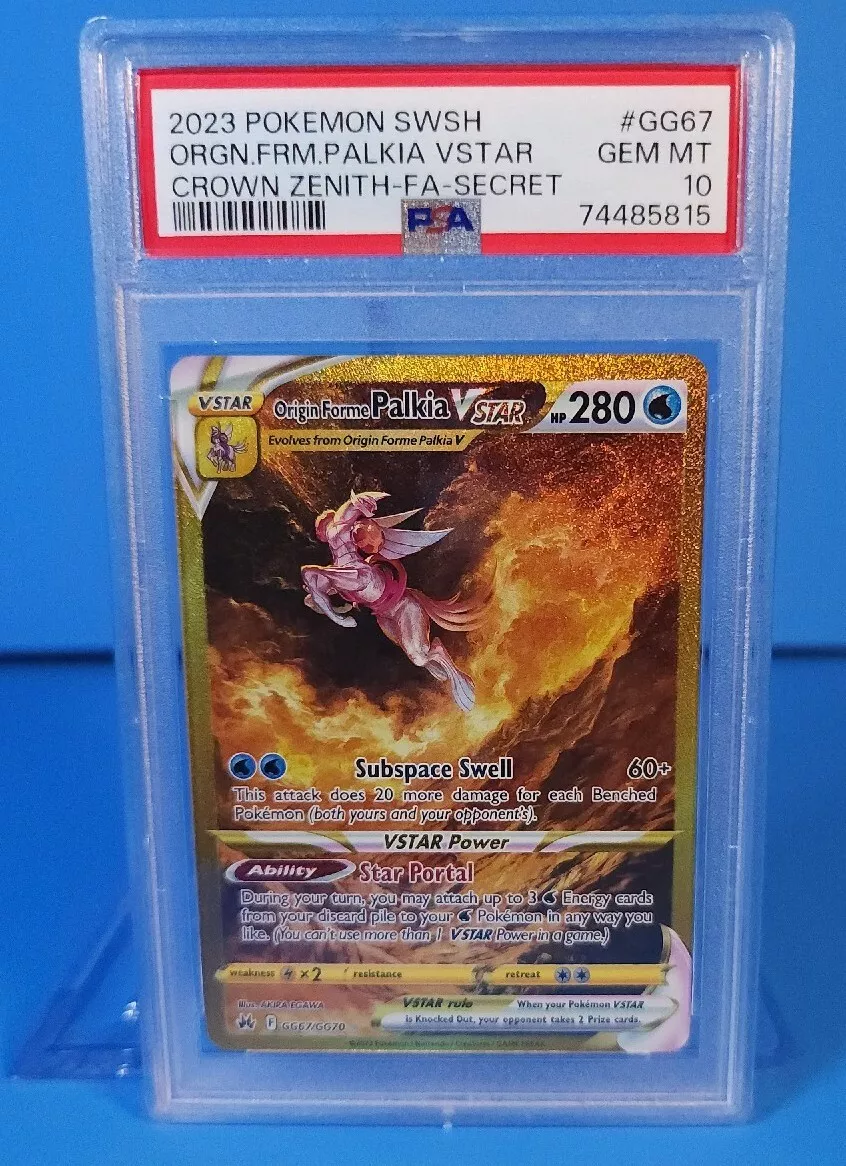 Pokemon - Origin Forme Palkia VSTAR GG67/GG70 - Crown Zenith - Galarian Gallery - Secret Rare - Gold Card