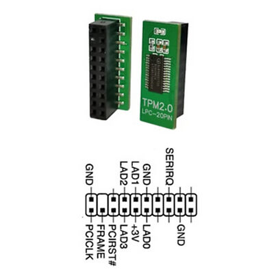 Replacement TPM 2.0 Encryption Security Module LPC 20PIN Security Module