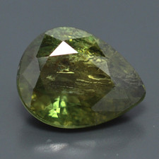NATURAL GREEN SAPPHIRE DROP CT. 1.59 GFCO CERTIFIED