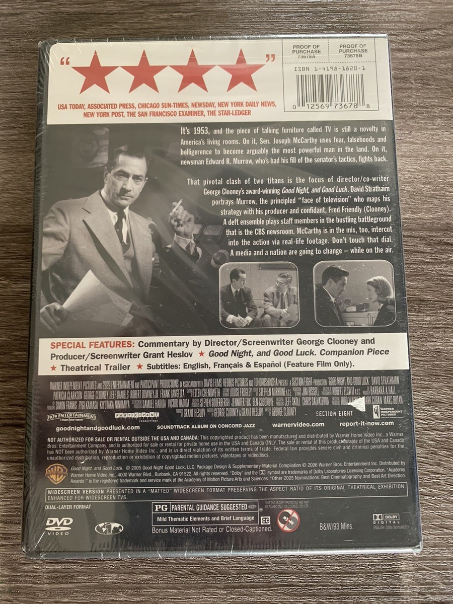 Good Night and Good Luck Widescreen Edition DVD | eBay