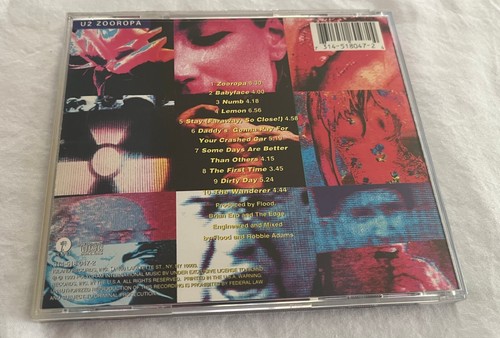 U2 - Zooropa CD (1993) US Release, Used/Good condition - Picture 2 of 5