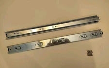 1 Pair Full Extension 100-lb Ball Bearing Drawer Slides 22" Hardware Included!