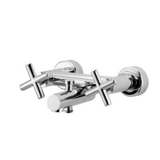 Fima Carlo Frattini Maxima F5304/1SN Rubinetto Vasca da Parete, Nichel Spazzolato  