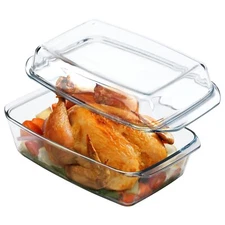 Large Glass Baking Dish Rectangular Glass Casserole Dish With Glass Lid Deep ...