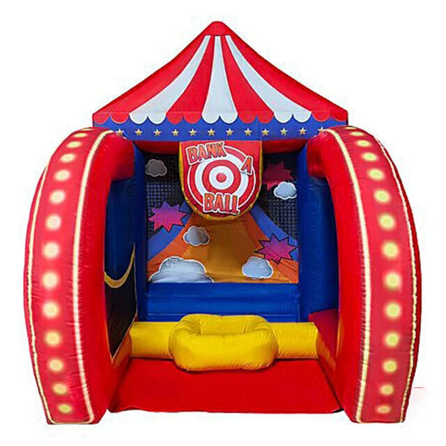 4 In 1 Inflatable Carnival Games Soccer Dart Knock Down Bundle For ...