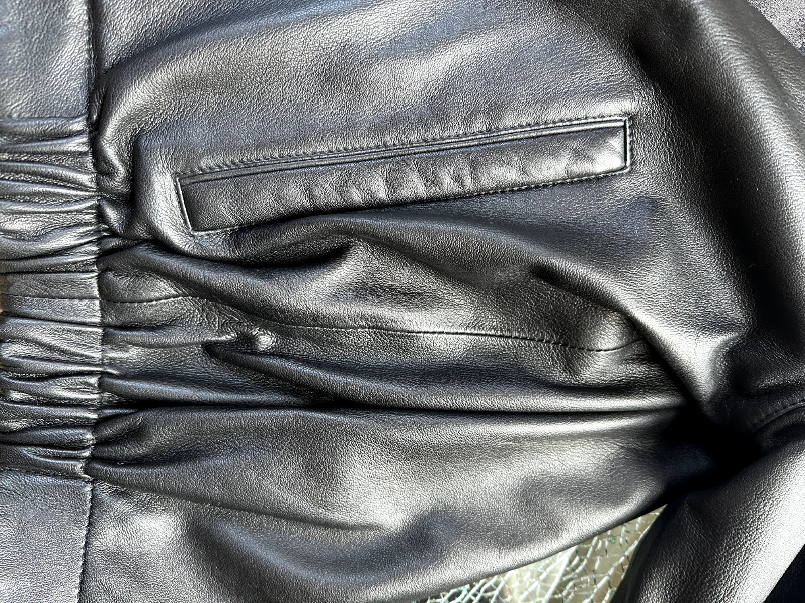 Roundtree & Yorke Black Leather Jacket (Reversible) , Size M image 8