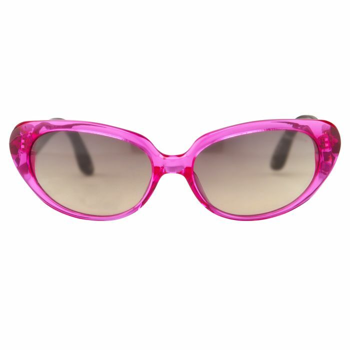 Linda Farrow vintage Cat Eye Jackie O oval luxury sunglasses rare glam NOS women