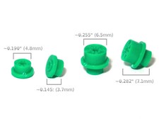 4pc BTO New Made Aurora T-Jet Thunderjet HO Slot Car LARGE STANDARD Wheels Green