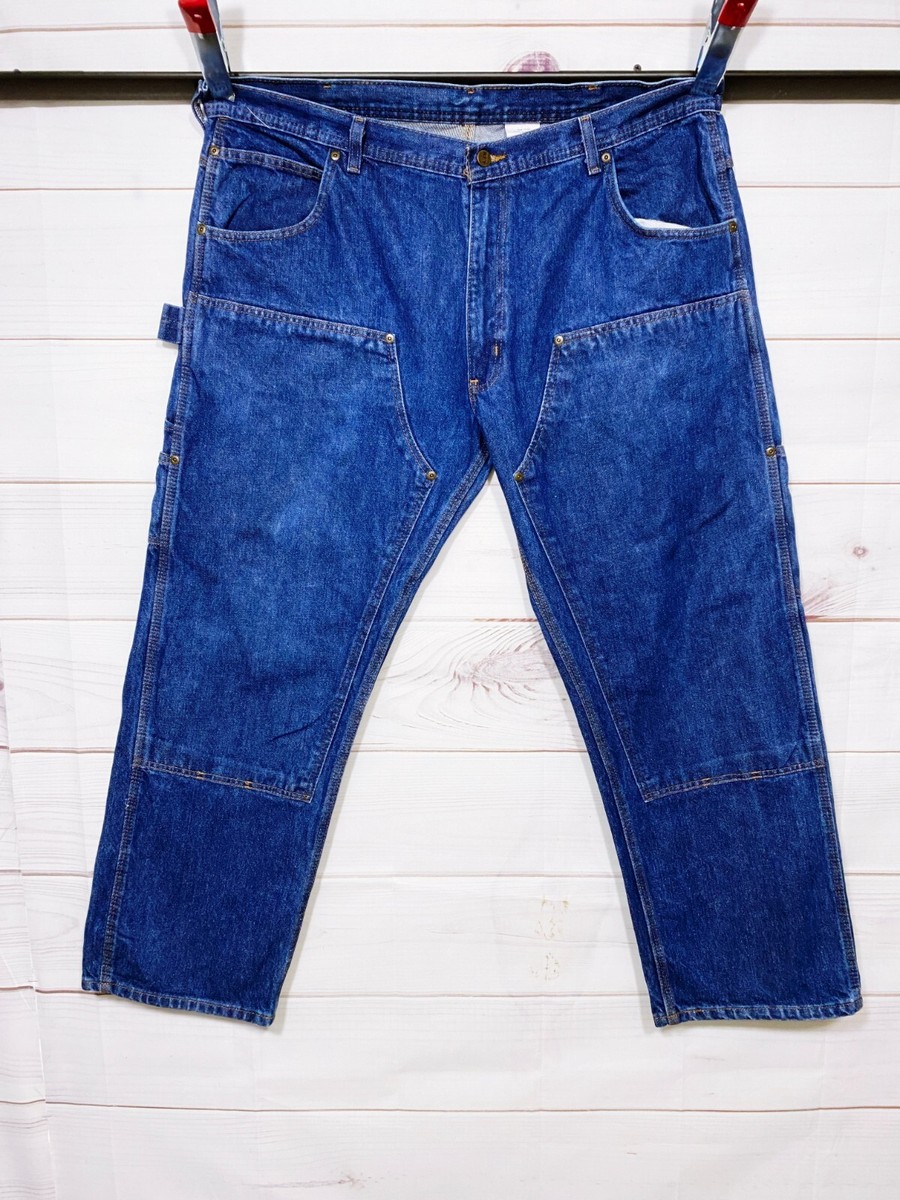 Vintage Key Double Knee Carpenter Mens Denim Jeans Size