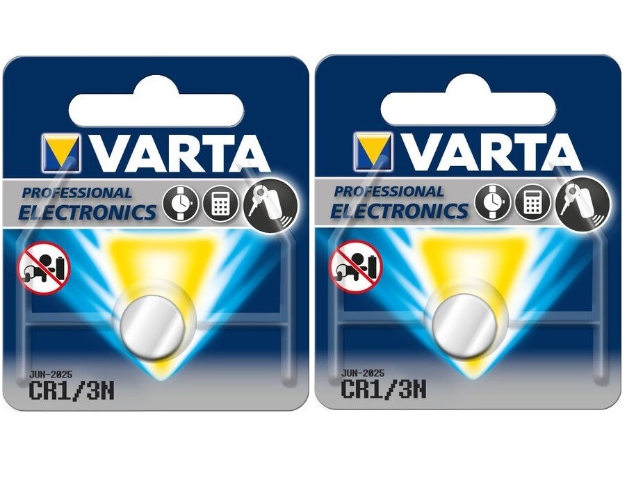 Thumbnail - 2 Stück Varta Cr1/3n Type:6131 Lithium Batterie Battery Knopfzelle Neu