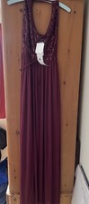 David’s Bridal Purple Prom Dress BNWT Size 6 UK Excellent Unworn Condition