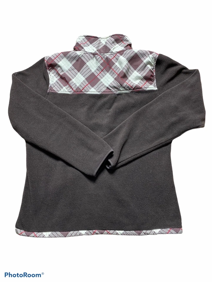 Jaqueta de lã snozu feminina manga longa zíper completo tamanho pequeno - Imagem 2 de 4