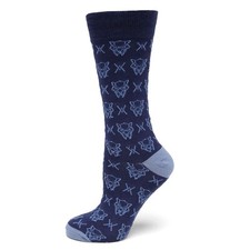 Marvel Black Panther Blue Men's Crew Socks - One Size