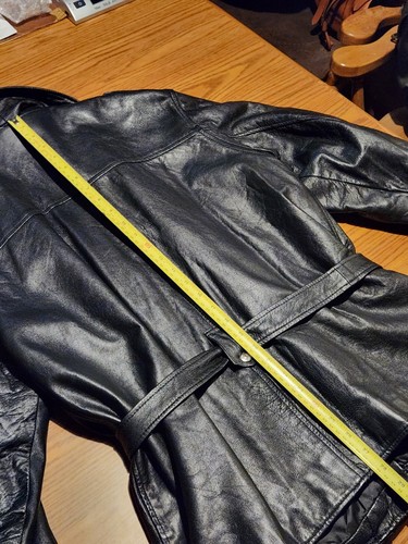 SCHOTT Womens Long Style Perfecto Leather Jacket Sz L. Mfg' for TWEEDS. Subtle. - Picture 12 of 19