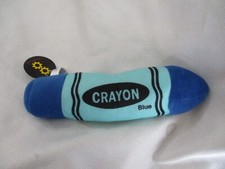 Blue Crayola Crayon Stuffed Animal Plush Soft 11" Kids Toy Cute Vintage Color