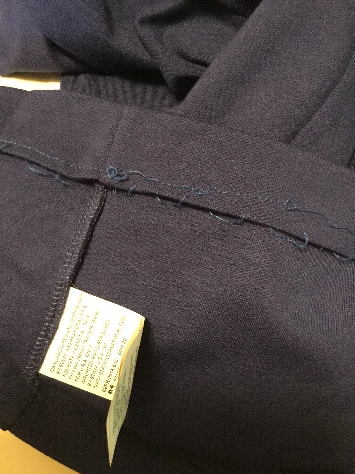 Abito donna DSQUARED2 blu scollo a scoop cappuccio maniche bodycon elasticizzato taglia XS US INtime OTTIMEioni