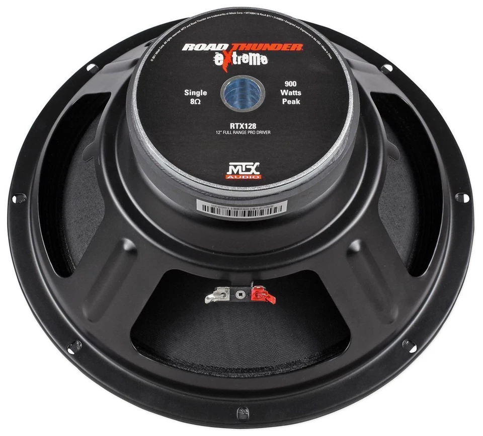 Altavoz MTX Thunder RTX128 12” 600 vatios 8 ohmios graves medios/medios rango coche/audio profesional Foto 4 de 4