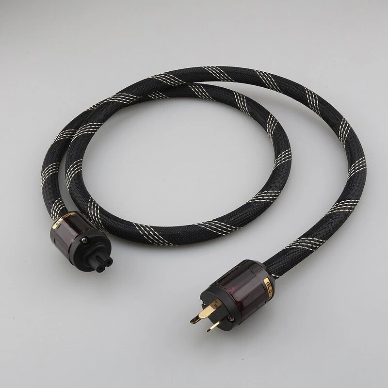 P103 HIFI Aduio Pure copper US AU EU Power Cord Audiophile Figure 8 IEC C7 Cable - Image 3 of 4