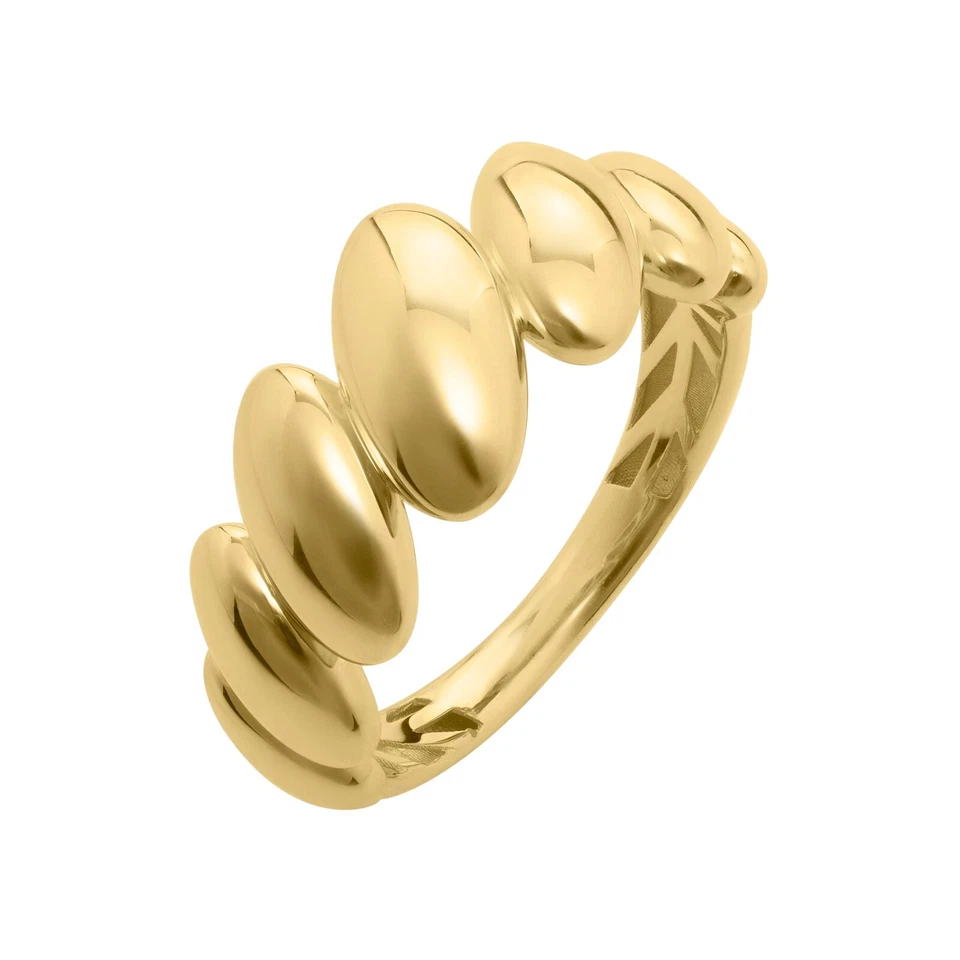 10k Yellow Gold 9MM Oval San Marco Ring - Size 7