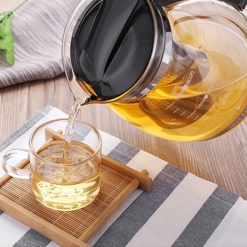 Robuste Teekanne mit Feinmaschigem Siebeinsatz 2 Liter Ideal für Tee - Bild 11 von 11