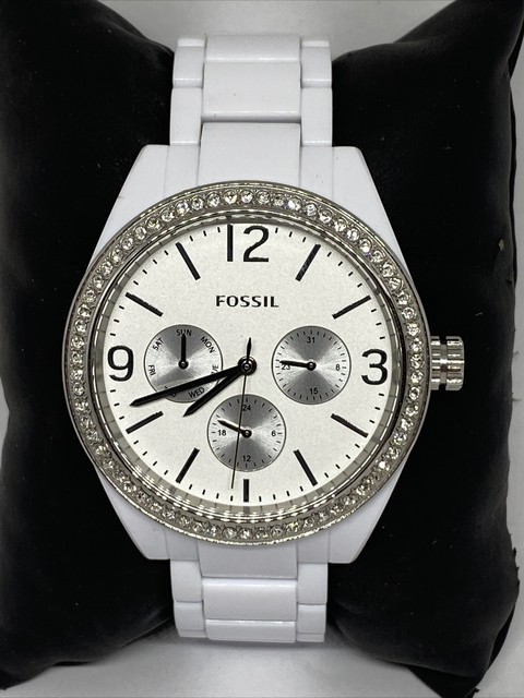 Fossil BQ3343 Chronograph White Acetate 