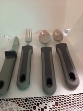 Adaptive Eating Utensils for Weak Grip and Handicap knife fork spoon