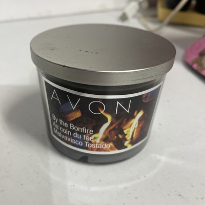 Avon By The Bonfire 3 Wick Candle 24 Oz New
