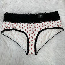 NWT NEW TORRID Panties Size 00X Medium Ladybug Print Cheeky Mid Rise Cotton Lace
